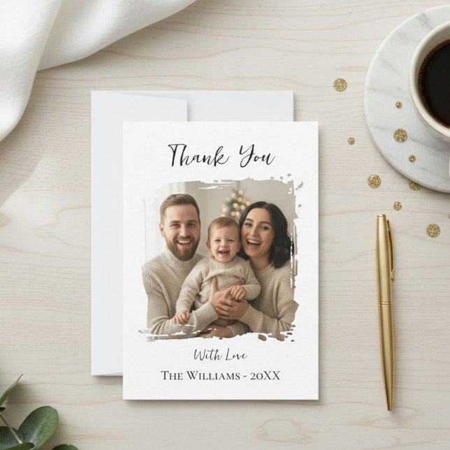 Convite Modern Christmas Photo Card Template, Minimal  (Criador carregado)