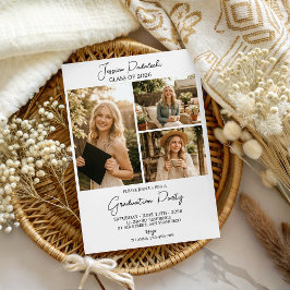 Convite Modern Class of 2026 Photo Graduation Invite