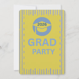 Convite Modern Customizable Graduation Party Invitation Ca
