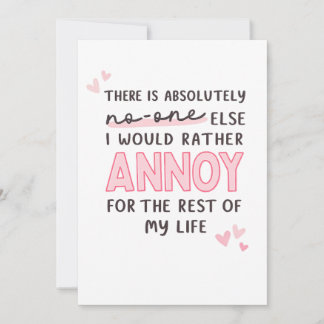 Convite Modern Cute Pink Funny Relationship and family