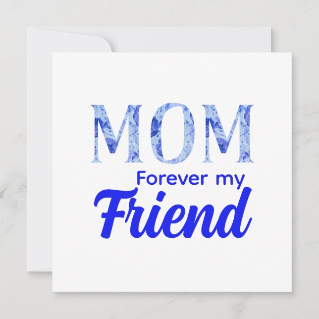 Convite Modern Elegant Mother’s Day|Forever Friend (Frente)