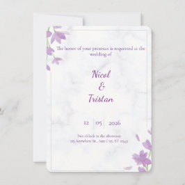 Convite Modern Elegant Wedding Invitation