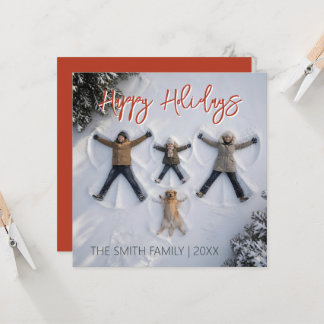 Convite Modern & Fun "Happy Holidays" Photo