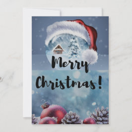 Convite Modern funny cute Christmas reindeer