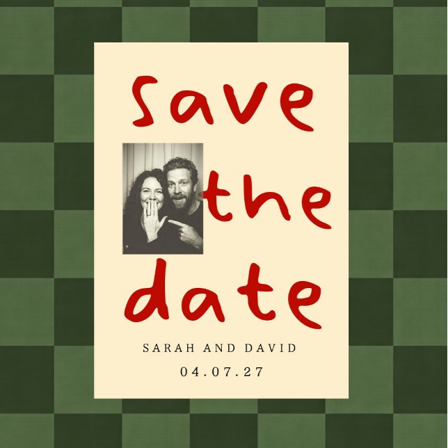 Convite Modern Funny Minimal Photo (Criador carregado)