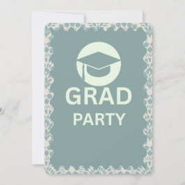 Convite Modern Grad Party Invitation | Class of 2026 Gradu