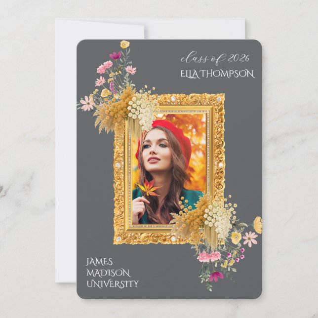 Convite Modern Graduation Celebration  (Frente)