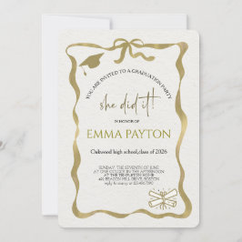 Convite Modern Graduation Celebration 