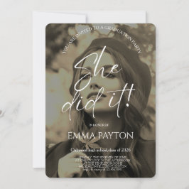 Convite Modern Graduation Celebration 