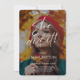 Convite Modern Graduation Celebration 