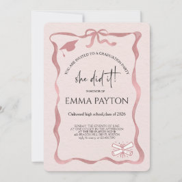 Convite Modern Graduation Celebration 