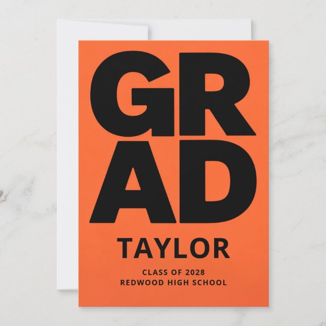 Convite Modern Graduation Invite | Graduation Party (Frente)