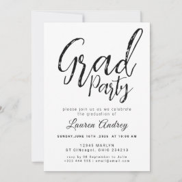 Convite Modern Graduation Party Invitation
