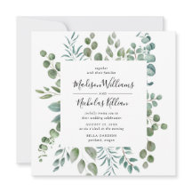 Modern Greenery | Quadro de Casamento