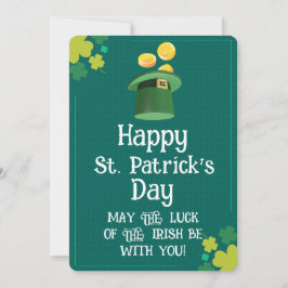 Convite Modern Happy St. Patrick's Day Blessing
