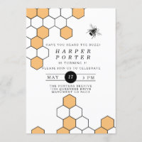 Modern Honeycomb | Festa de aniversário de abelha