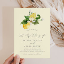 Modern Lemon Garden | Casamento Simples Amarelo