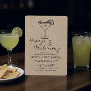 Convite Modern Margs e Matrimony Chá de panela