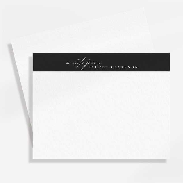 Convite Modern Minimalist Logo Style Note Card (Criador carregado)