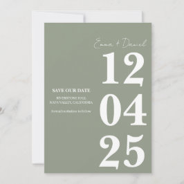 Convite Modern Minimalist Save the Date 