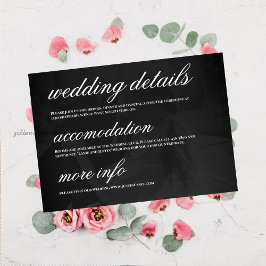 Convite Modern Minimalist Save the Date Wedding Details