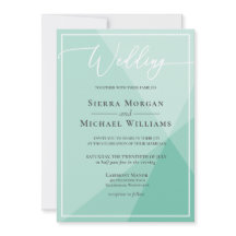 Modern Mint Green - Casamento Geométrico