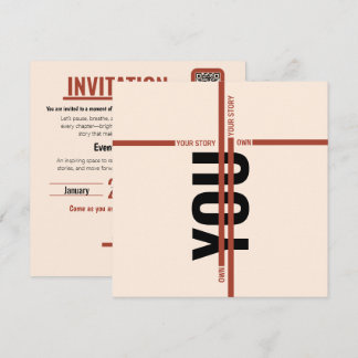 Convite Modern Motivational Event Invitation Card | Semina