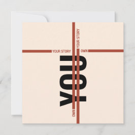 Convite Modern Motivational Event Invitation Card | Semina