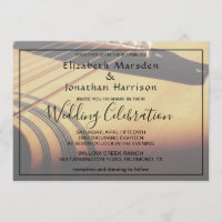 Modern Music Guitar Rustic Hand Lettered Weds