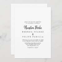 Modern Nuestra Boda Wedding