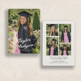 Convite Modern Photo Graduation Party Invite Announcement