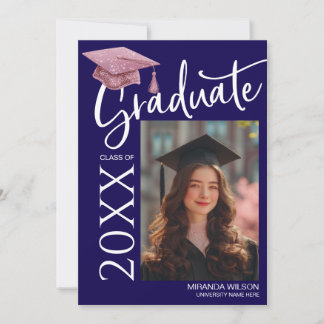 Convite Modern Photo Graduation Party Invite Announcement