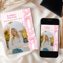 Convite Modern Pink 2026 Graduation Invitation