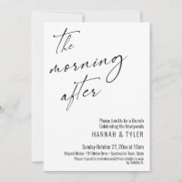 Modern Roda A Manhã Após Casar Brunch