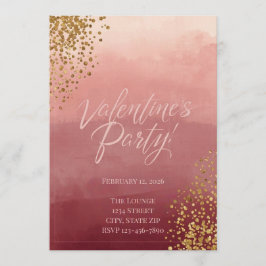 Convite Modern Romantic Valentine’s Party Invitation