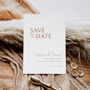 Convite Modern Save the Date Card Modelo