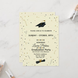 Convite Modern Script Graduate Invitation