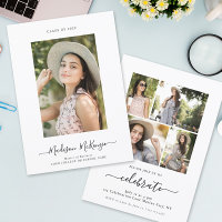 Modern Simple 5 Photo Calligraphy Easy Graduation