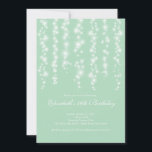 Convite Modern Sparkle Mint Doce Dezesseis Festas de anive<br><div class="desc">Comece sua doce festa de 16 filhas com nossa linda cortina de luzes brancas doce convite de festas de 16 anos. Nosso na moda e nosso atual convite de festas 16 apresenta cordas de luzes brancas piscando cintilantes em um fundo verde-menta. Sacudir o convite para encontrar uma correspondência de volta...</div>