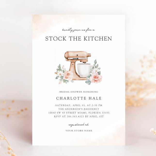 Convite Modern Stock da Cozinha (Criador carregado)
