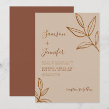 Modern Terracotta com o Casamento de Leaves Boho