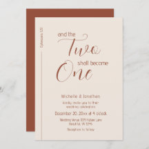 Modern Terracotta Script Bíblia Cristã Casamento