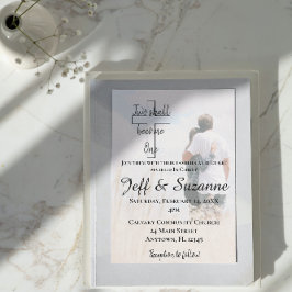 Convite Modern Two Torna-Se Um Casamento Fotográfico De Ca