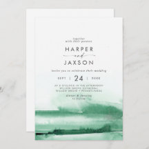 Modern Watercolor | Casamento Frente Verde e Trase