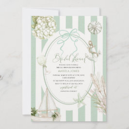 Convite Modern Watercolor Tropical Beach Palm Serenity San