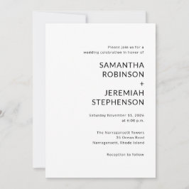 Convite Modern Wedding