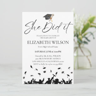 Convite Moderna Simples Ela Fez Formatação