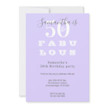 Moderno 50º aniversário 50 fabulosa Festa de Cinza