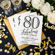 Moderno 80 e Fabuloso Aniversário de Oitenta Anos