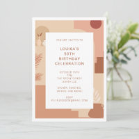 Moderno Abstrato 50º Aniversário Geométrico